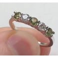 thumbnail image 2 of Pompeii 1/2CT Peridot & Diamond 5 Stone Ring 14k White Gold (G/H,I1-I2), 2 of 2
