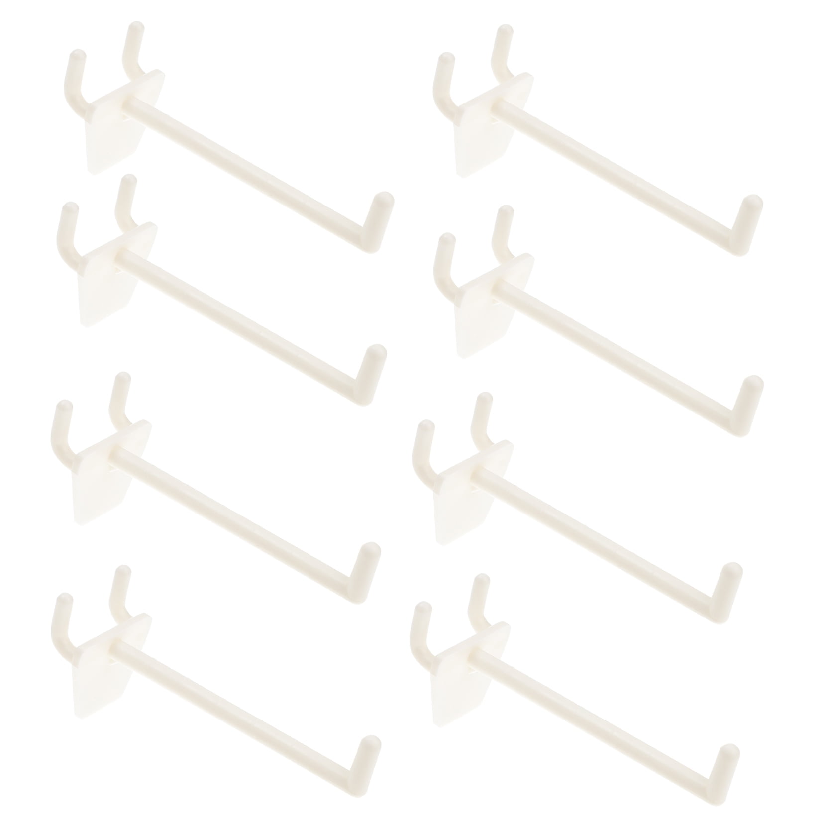 BESTYASH 100Pcs Peg Board Tool Utility Hooks Beige ABS Material Universal Design for Efficient Storage