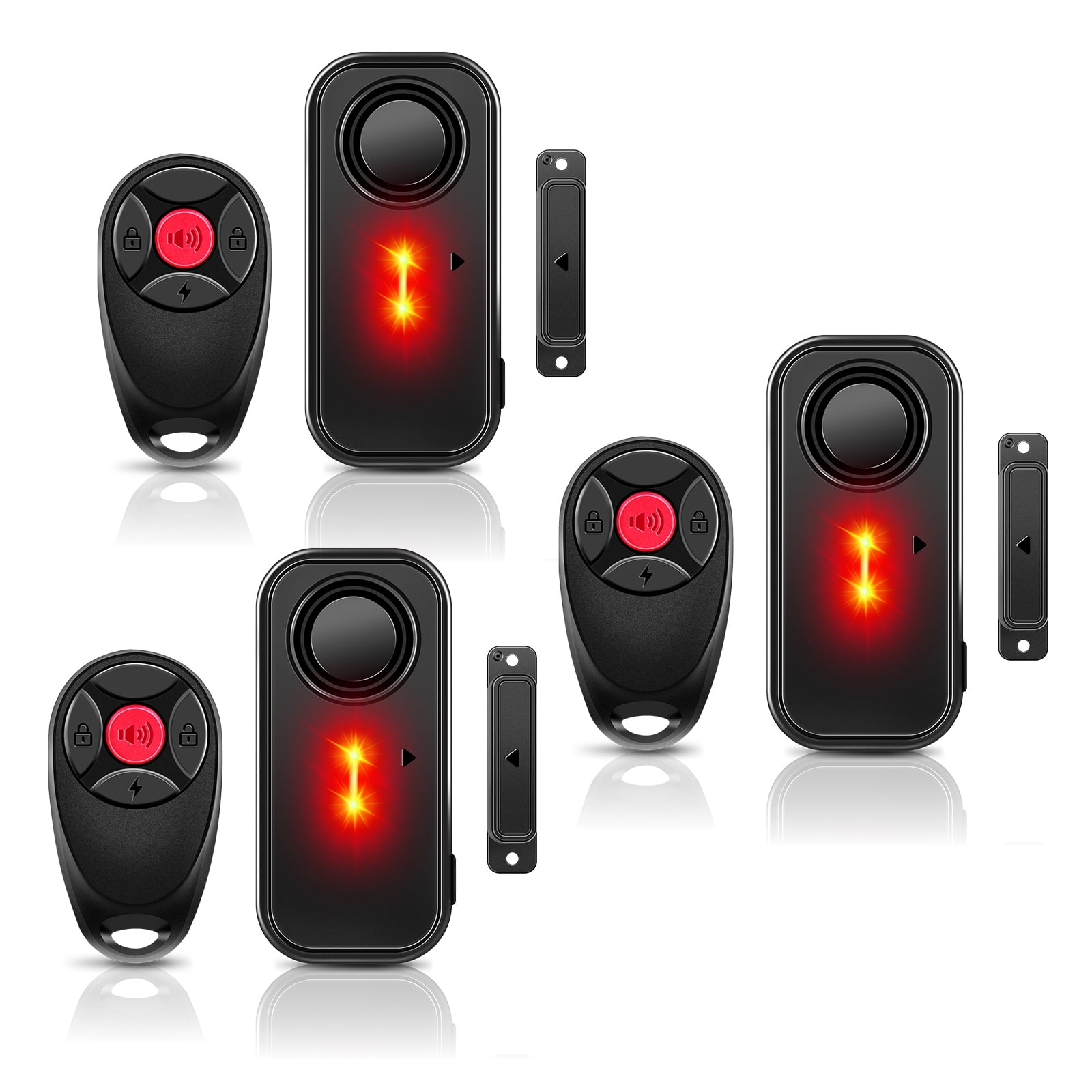 Door Alarm with Remote, GreenCycle 108dB Loud Door and Window Alarms for Pool, Anti-Theft Door Alarms for Kids Safety Home Store Garage Apartment Business Security IP66 Waterproof Indoor/Outdoor,3PK