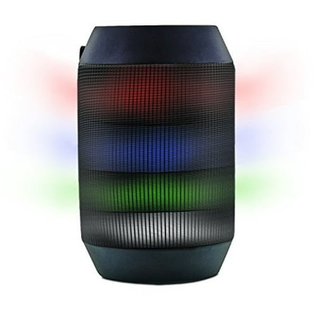 Aduro Amplify LED Bluetooth Wireless Speaker - Color Changing Rave Light Show Party Speaker (BrightSound