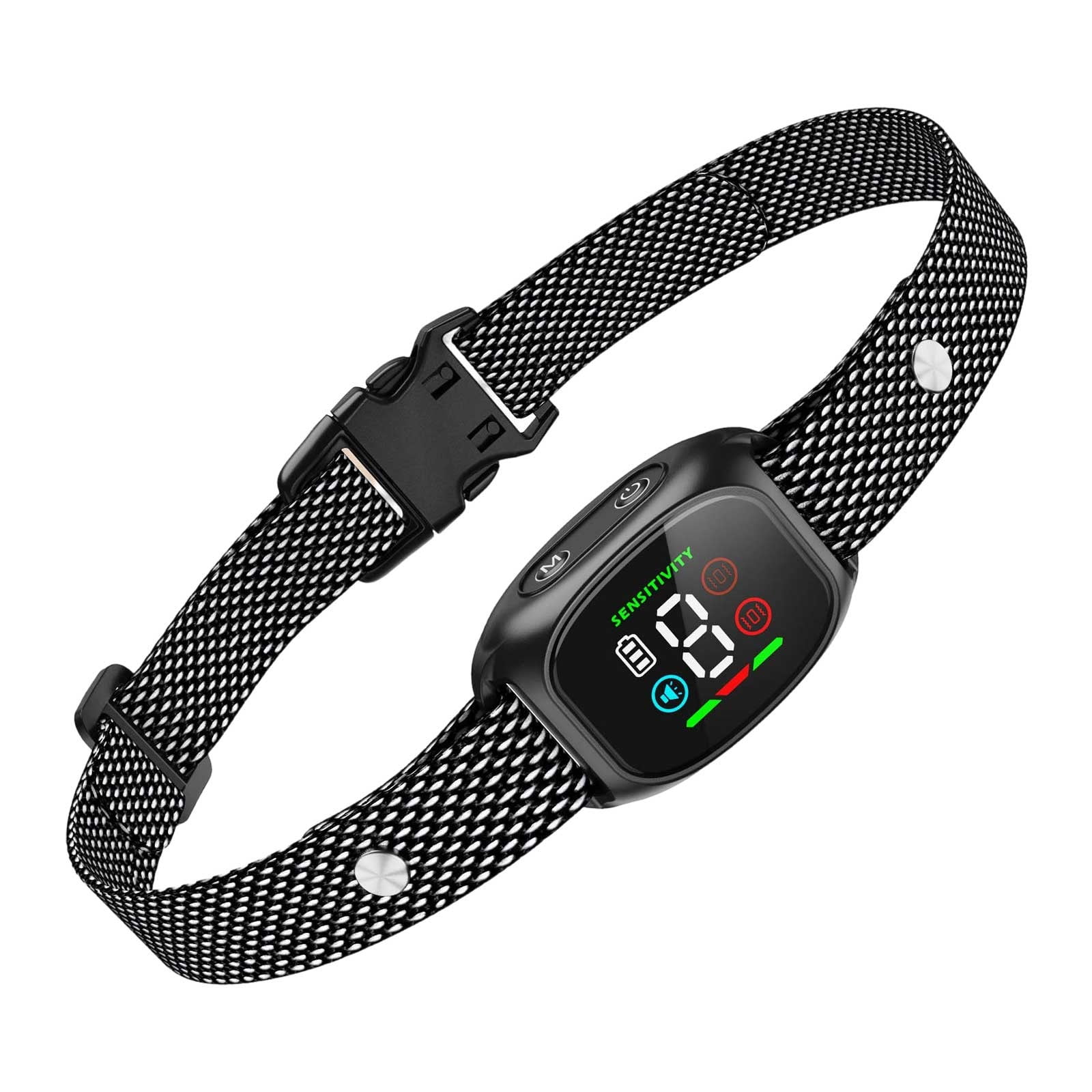 Smart Training Collar with Automatic Vibration Device Adjustable Behavior Correction Metal Quick Release Buckle Bow Ties for Puppies and Joint Oil for Dogs