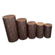 thumbnail image 1 of 5x cubiertas cilíndricas para pedestal, cubiertas cilíndricas para zócalo, recuerdos de fiesta, elegantes cubiertas para pilar con soporte para zócalo Grano de madera, 1 of 8