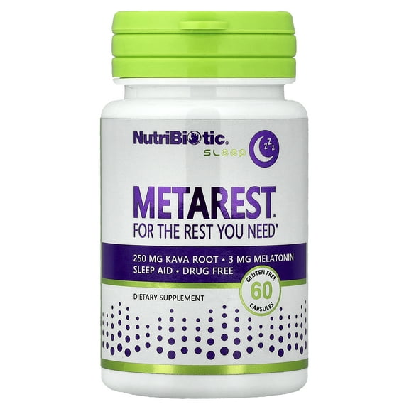 NutriBiotic Sleep, MetaRest, 60 Capsules
