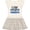 Natural with Stripes, variant on Inktastic I Still Live with My Parents Baby Funny Girls Toddler Dress
