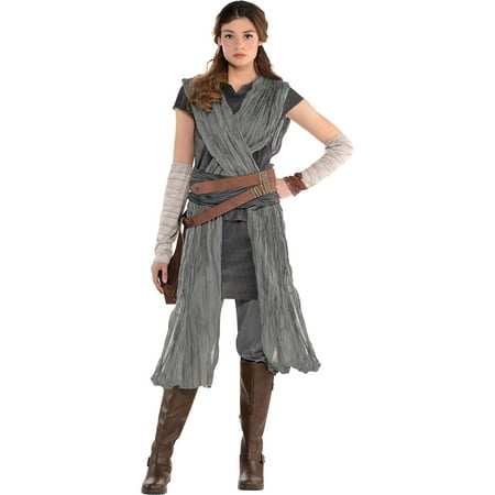 Costumes USA Star Wars 8: The Last Jedi Rey Costume for Adults, Includes a Jumpsuit, Arm Warmers, and a