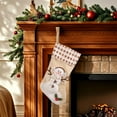thumbnail image 4 of Christmas Stocking with Lights Blue Snowman Glowing Candy Bag Holiday Decoration Gift Sock Festive Decor with Lighting, 4 of 5
