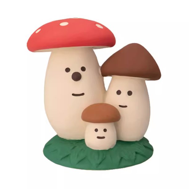 ZAKKA - Colgante pequeño de resina en miniatura con forma de hongo de Papá Noel para Navidad, decoración para el hogar, colección de adornos escénicos, regalo