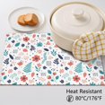 thumbnail image 5 of Placemat, Pioneer Flower Floral Print Pattern Place Mats Table Mat Set Of 2, PVC Washable Placemats for Party Kitchen Dining Decoration, 18x12 Inch, Fade Resistant, 5 of 6