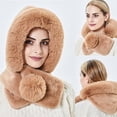 thumbnail image 6 of Limei Useful Fluffy Beanie Hat 2 In 1 for Outdoor Coldproof, 6 of 7