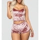 thumbnail image 3 of Conjunto de Pijama de terciopelo para mujer, Sexy ropa de dormir con tirantes finos, pantalones cortos de terciopelo, 2 piezas, 3 of 4