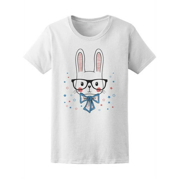 Funny Bunny Portrait Tee Women's -Image by Shutterstock