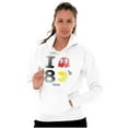 thumbnail image 3 of I Love Pacman 80's Hoodie Sweatshirt Women Men Brisco Brands M, 3 of 6