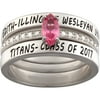 Sterling Silver Stackable Freestyle Marquise Class Ring, Personalized