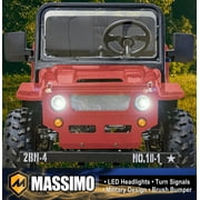 Massimo Mini 125 Go Kart 125cc 9HP, 2WD, 4 Stroke Automatic Go Cart - Red