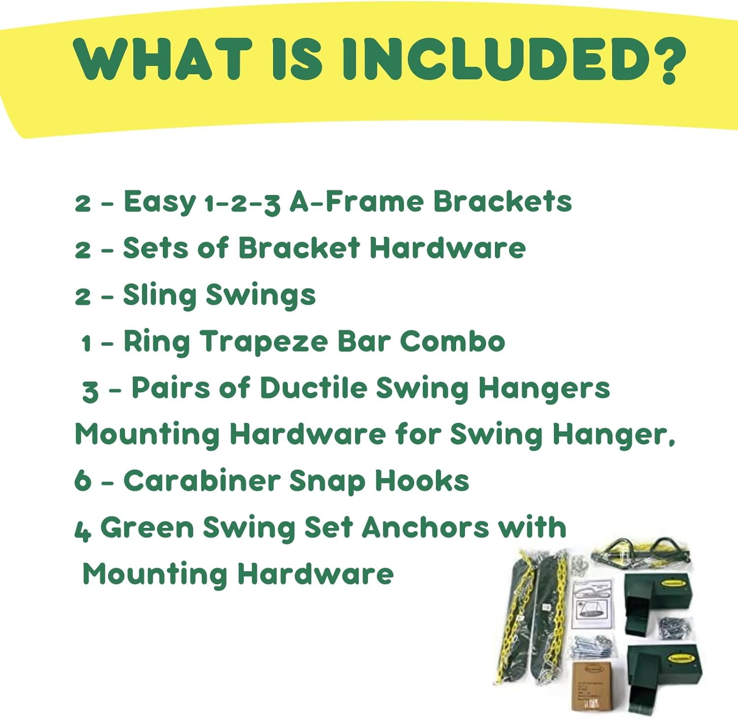 Eastern Jungle Gym Classic A-Frame Swing Set Hardware Kit