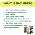 thumbnail image 3 of Eastern Jungle Gym Classic A-Frame Swing Set Hardware Kit, 3 of 6