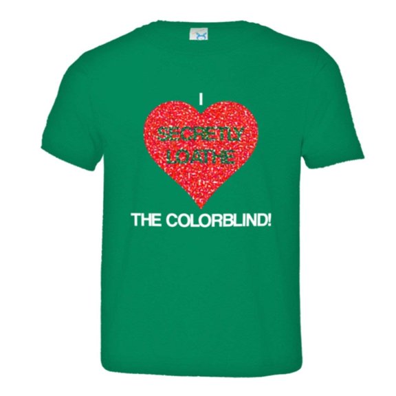 PleaseMeTees™ Toddler I Secretly Loathe Hate The Colorblind Test HQ Tee