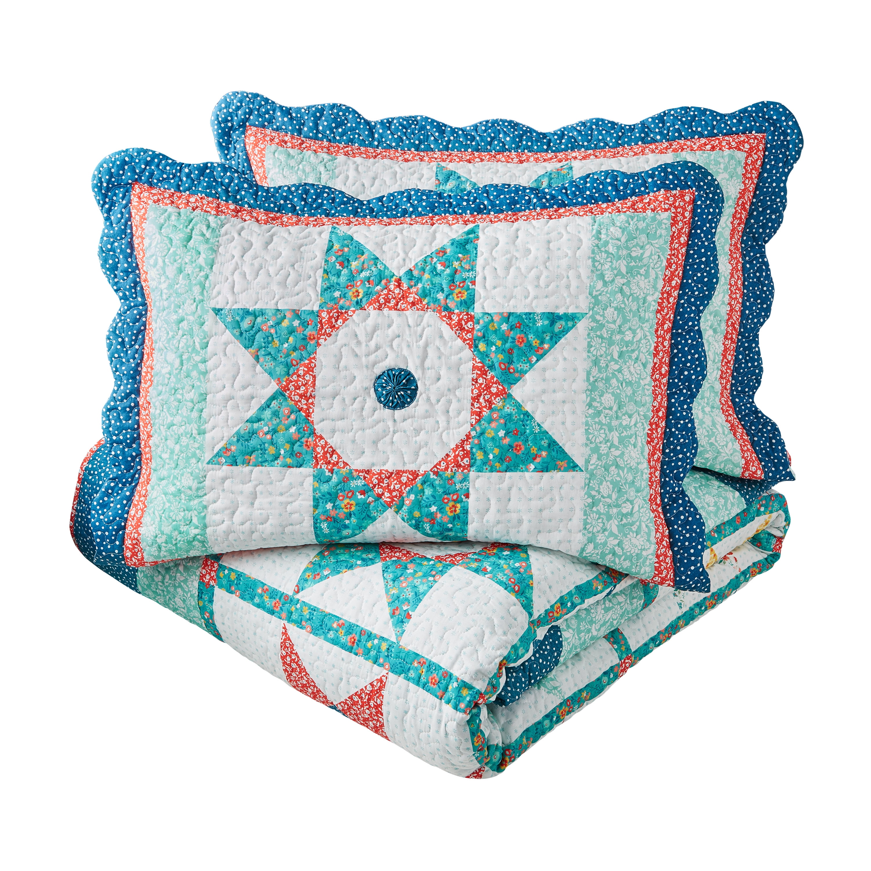 The Pioneer Woman Vintage Star 3-Piece Quilt Set, King - Walmart.com