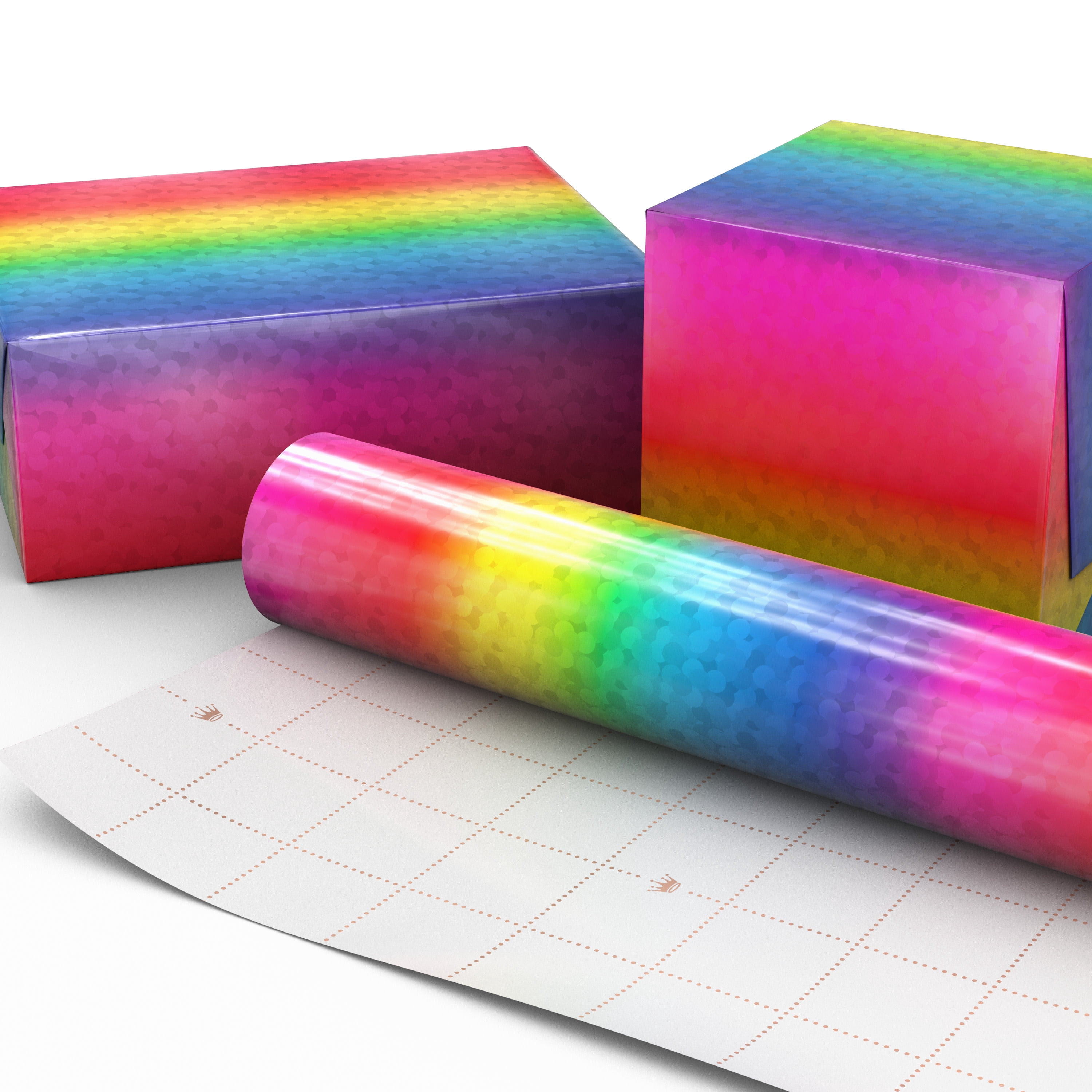 Hallmark Wrapping Paper Roll (Ombré Rainbow) 17.5 sq. ft.