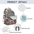 thumbnail image 4 of Red Plaid Dog Jigsaw Puzzle Backpack for School,Cute School Bag,Schoolbag with Adjustable Shoulder Straps & Padded Back,13.4"x11"x4.7", 4 of 6