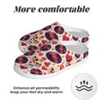 thumbnail image 6 of Disketp rock Skull record heart Women's Men's Slippers Plush Slip-On House Slipper for Winter Indoor Soft Cushion Non-slip Fluffy Slides Slippers-35/36, 6 of 7