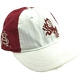 thumbnail image 2 of NCAA par Signatures Arizona State ASU Sun Devils Chapeau Brodé à Visière Courte en Velours Côtelé Rouge avec Sangle Arrière, 2 of 4