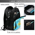thumbnail image 4 of Fotbe World Map With Animals Landmarks Mochila con Estampado y Puerto USB para Hombre y Mujer, Mochila Antirrobo, Mochila de Viaje, Mochila Escolar, Mochila Universitaria, 4 of 7