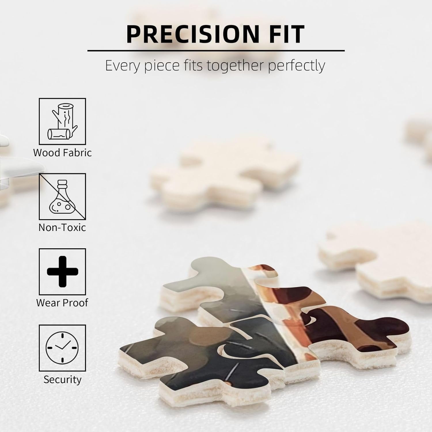 Stationery - Puzzle da 1000 pezzi per adulti, in cartone riciclato al 100% di alta qualità, moderno puzzle da 1000 pezzi per adulti, Happily Jigsaw Puzzle