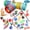 T colorful, variant on Tripumer 15PCS Cat Toys Kitten Toys Combination Tunnel Interactive Cat Toys Cat Tunnel Tease Cat Stick Colorful Mouse Plush Ball Bell Ball for Cats