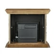 thumbnail image 3 of FESTIVO 40 in. Faux Stone Freestanding Electric Fireplace - 40" in Width Tuscan Walnut, 3 of 5