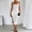 White, variant on BRGZLK Womens Olid Color Hip Hugging Dress Sleeveless Summer Square Neck Slim Shoulder Casual Dresses Spaghetti Strap Double Lined Bodycon Maxi Dress