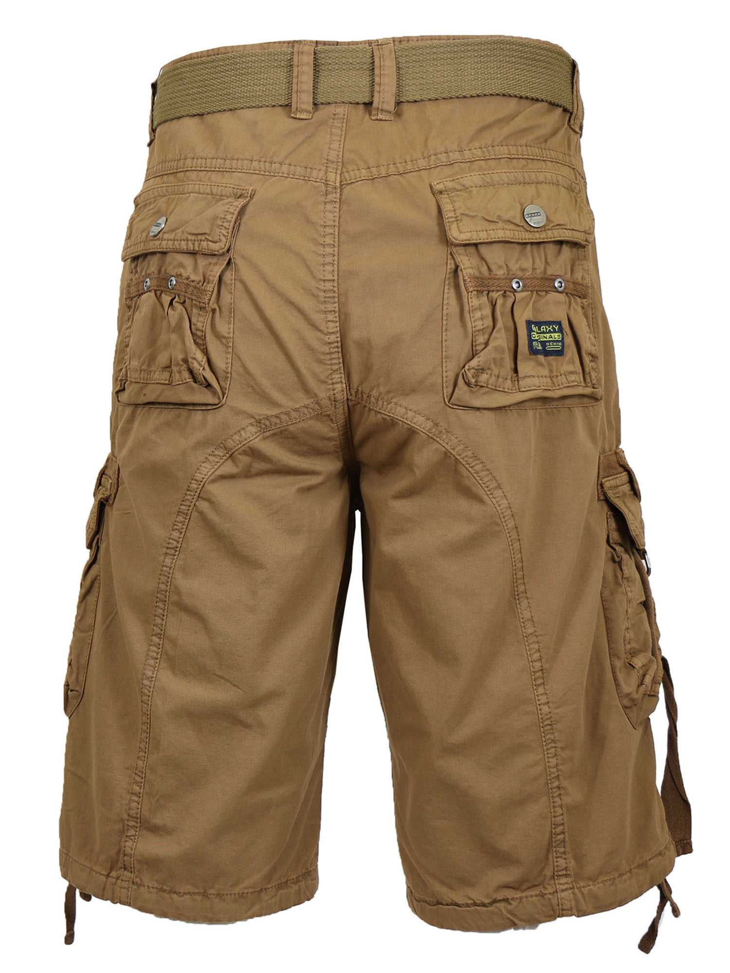 Men's Distressed Vintage Belted Cargo Utility Shorts (Size 30-48) - image 3 of 4