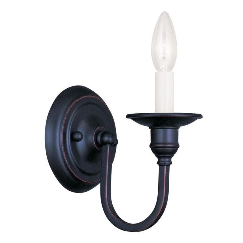 Maxim 11032 Bronze 2-Light 9"H Wall Sconce From The Towne Collection 