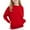 Red, variant on KAUOD Girls Cotton Sweater Fleece Warm Plain Crew Neck Pullover Tops Clothes Teen Kids Thick Cute Long Sleeve Sweater