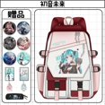 thumbnail image 1 of Mochila ligera de gran capacidad, resistente al agua y con estampado creativo de dibujos animados de Hatsune Miku para estudiantes masculinos y femeninos, regalo de vacaciones, 1 of 5