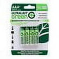 thumbnail image 6 of Ultralast ULGED4AAA Green Everyday Rechargeable 750mAh, 1.2V, Precharged AAA NiMH Batteries (4-Pack), 6 of 6