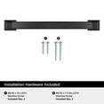 thumbnail image 4 of Amerock Sheffield 5-1/16 inch (128mm) Center-to-Center Matte Black Cabinet Pull, 10 Pack, 4 of 4