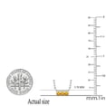 thumbnail image 3 of Dazzlingrock Collection Round White Diamond & Citrine Horizontal Bar Pendant for Women with 18 Inch Gold Chain (0.05 ctw, Color I-J, Clarity I1-I2) in 14K White Gold, 3 of 4