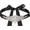 Black, variant on Bridal Belt Wedding Dress Handmade with Sparkly Crystal Rhinestone Ribbon Sash
