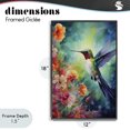 thumbnail image 4 of Stupell Industries Contemporary Fluttering Hummingbird & Radiant Blossoms Black Framed Giclee Art, 12 x 18, by Creative Studio, 4 of 8
