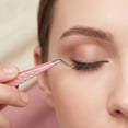 thumbnail image 3 of Lash Extension Tweezers for False Eyelashes Stainless Steel Lash Tweezers for Precise Eyelash Placement And Removal Rust-Proof Makeup Tool for Beginners And Travel, 3 of 8