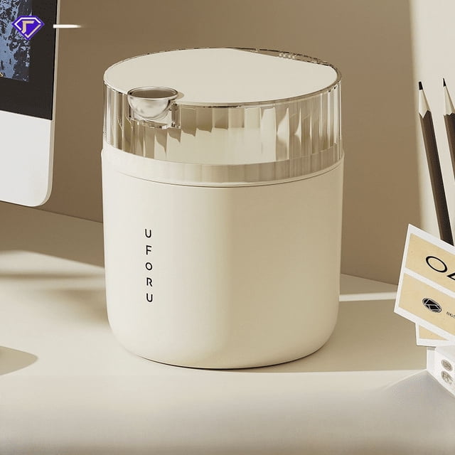 Cubo de basura de lujo tipo empuje para sala de estar, escritorio, automóvil, oficina, escritorio, restaurante, cesto de basura
