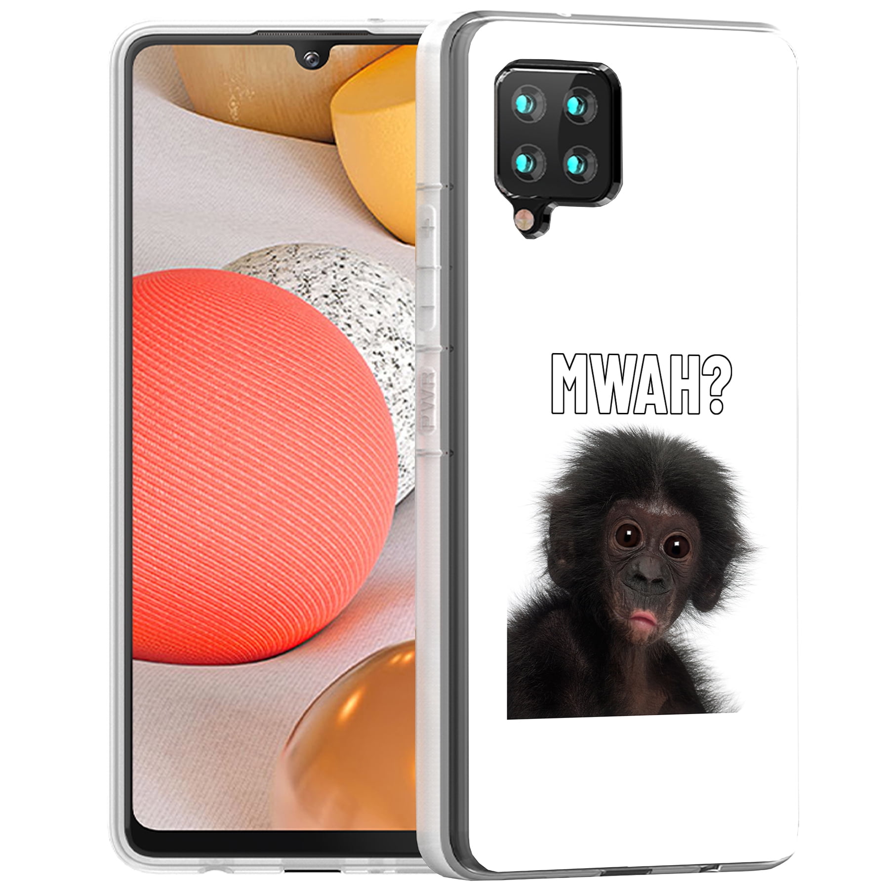TalkingCase Slim Case Cover for Samsung Galaxy A42 5G, Funny Meme Mwah? Print, Thin, Flexible, Soft, Printed in USA TalkingCase Slim Case Cover for Samsung Galaxy A42 5G, Funny Meme Mwah? Print, Thin, Flexible, Soft, Printed in USA