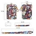 thumbnail image 4 of bolimoss Lightweight Badge and ID Holders, Leather Vintage Floral, 12 x 8 cm, 4 of 5