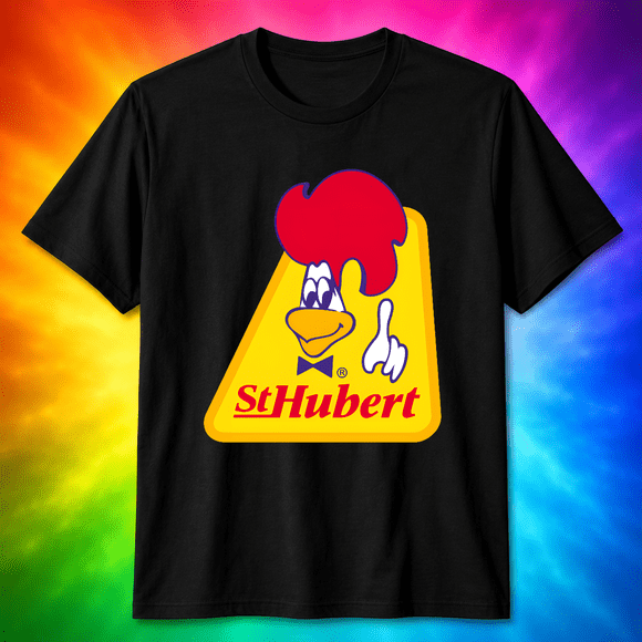 St Hubert Canada Rotisserie Chicken Retro Food Brand Logo Unisex T-Shirt M14163, S-5XL