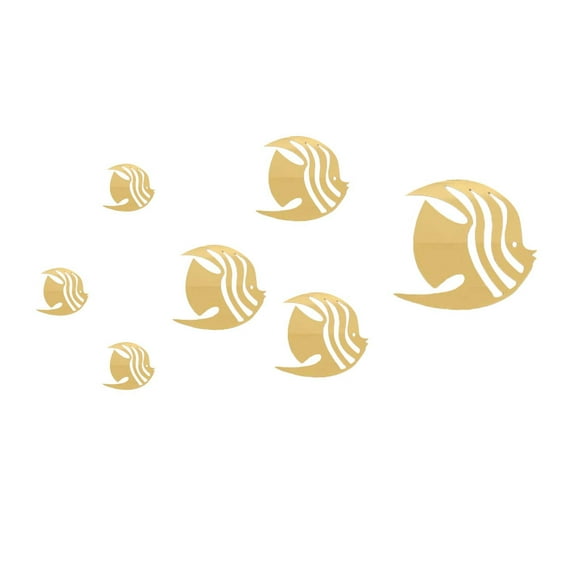 Affordablo 2025 Thick Peel And Stick Backsplash Clearance Bubble Fish Wall Stickers Ocean Fish Mirror Stickers Acrylic Mirror Wall Stickers Self Adhesive Childrens Room Kindergarten