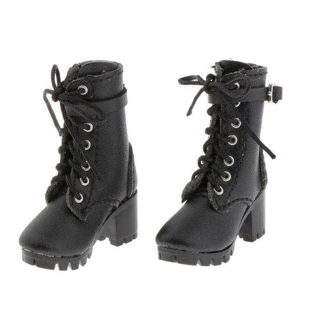 Accesorios de Tela para Muñeca Femenina 1/6 CUTICAT Botines de Tacón Alto