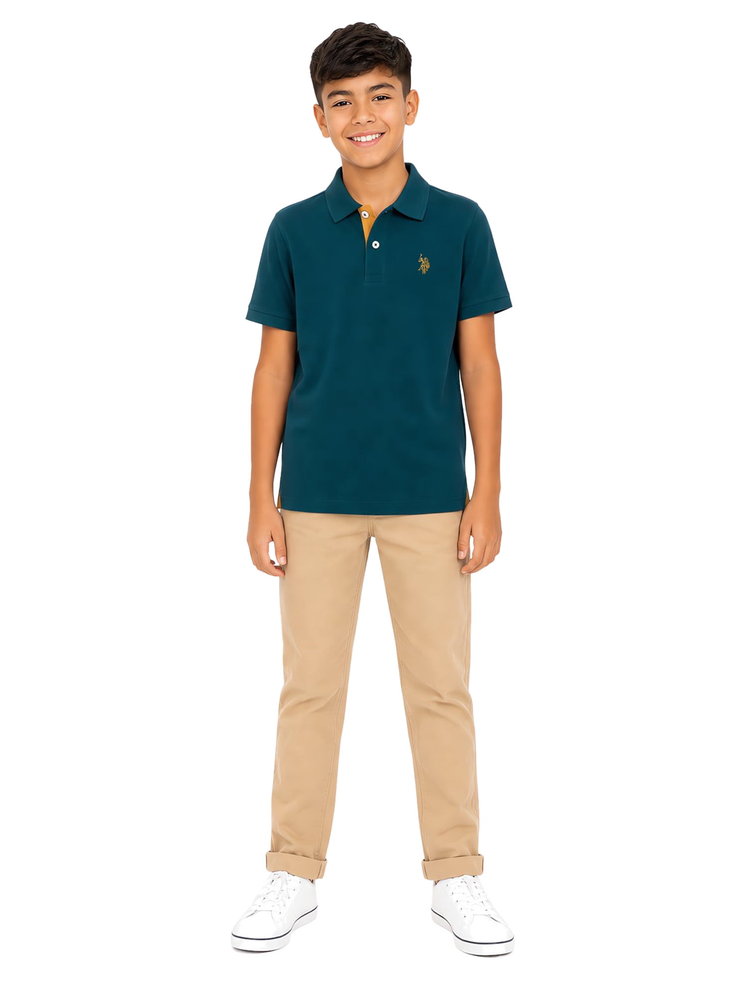 U.S. Polo Assn. Boys Pique Polo Shirt, Sizes 4-18