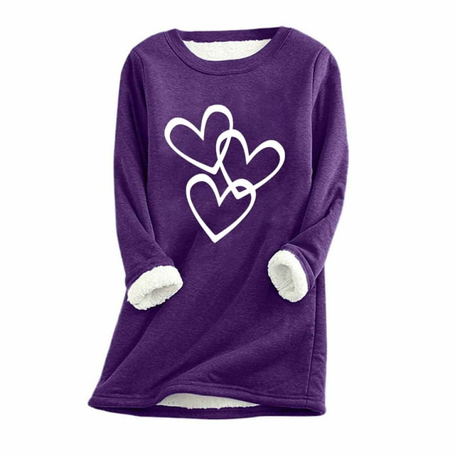 Birdeem Womens Large Loose Raglan Top Thickened and Velvet Lamb Wool Warm Underlay