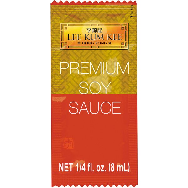 Lee Kum Kee 8 ml Sachets de Sauce Soya de Qualité Supérieure - 500/caisse